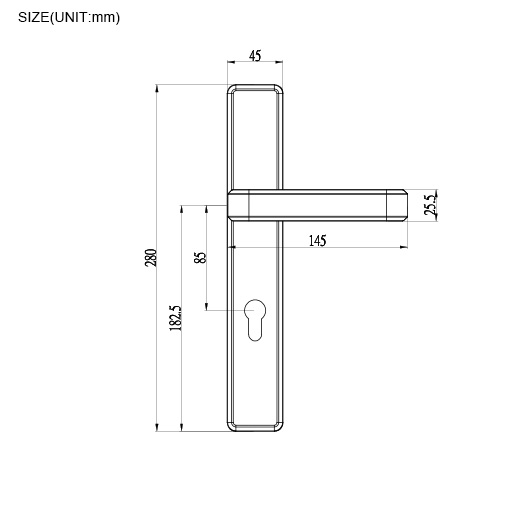 ORBITA Bathroom Lock B-403 View 4